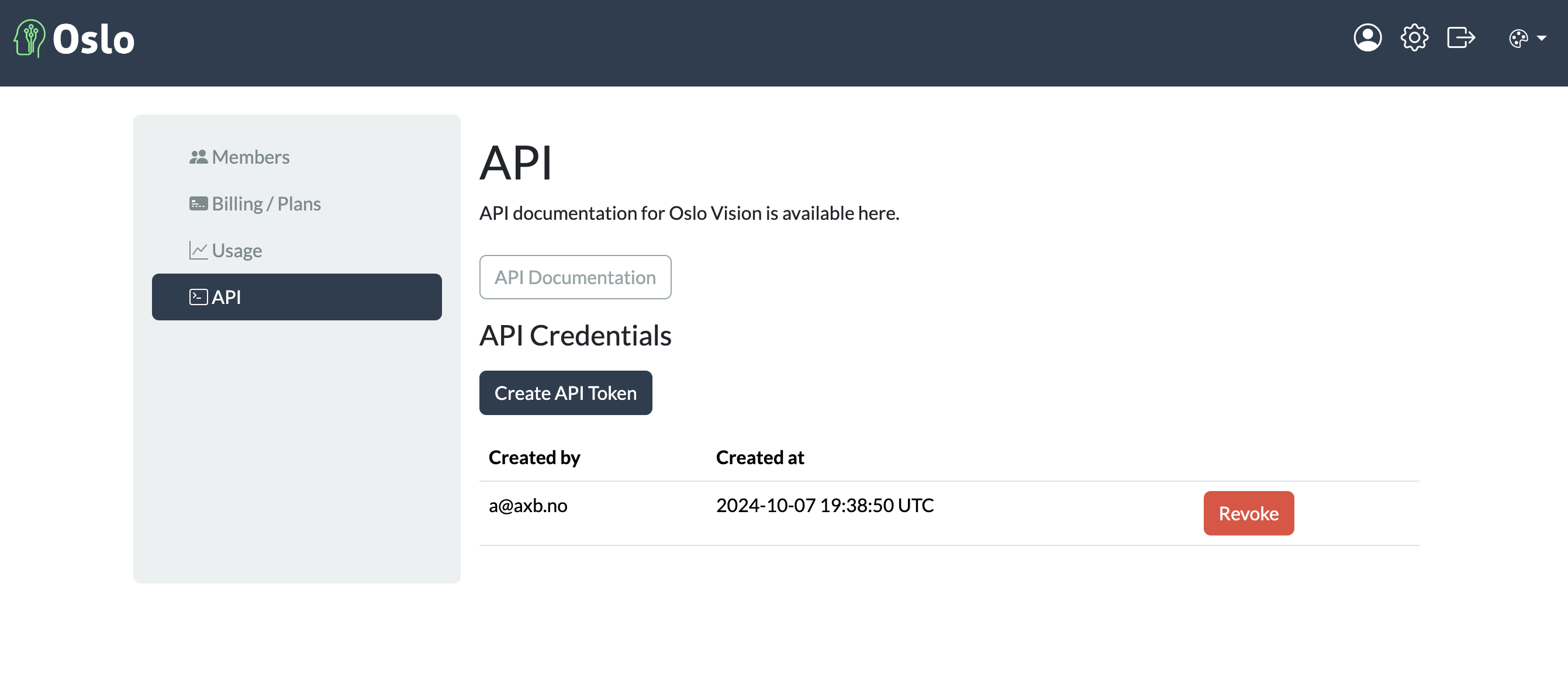 API key
