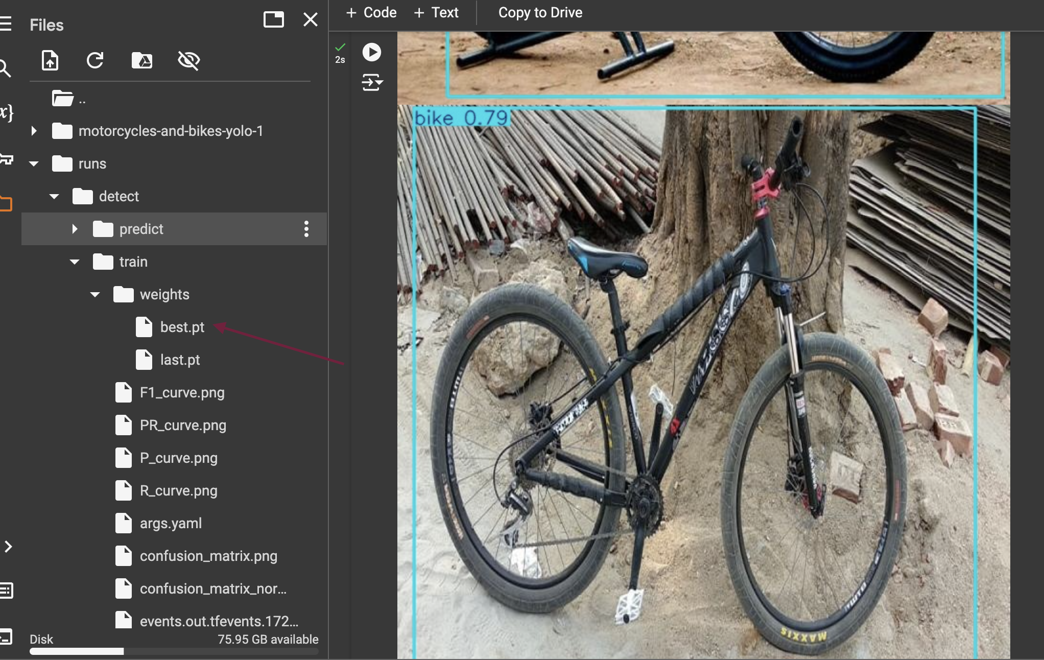 Download model weights